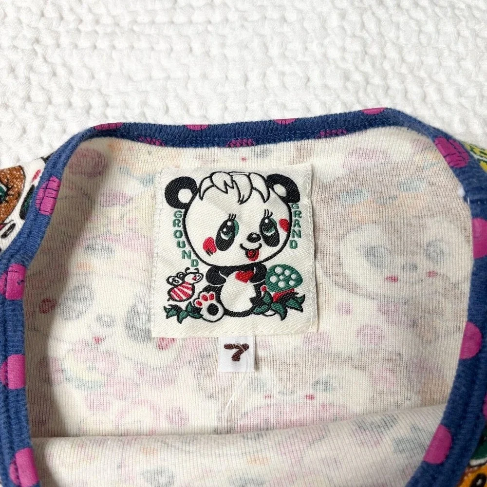 Grand Ground j-fashion panda AOP baby tee